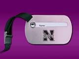 University of Nebraska - Metal Luggage Tag - Laser Engraved