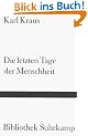 Die letzten Tage der Menschheit: B�hnenfassung des Autors (Bibliothek Suhrkamp)