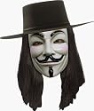 V for Vendeta Costume Wig Hair