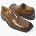 z084 Zota New Men's Stylish Leather Dress Slip on Shoes Brown