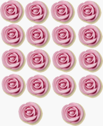 Pink Roses Cake Decorations Edible Sugar Roses - PINK by Lucks