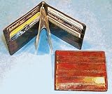 Eel Skin Money Clip and Credit Card Wallet