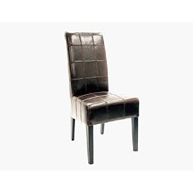 Click here to buy Wholesale Interiors Y-158-J001-Dark BRN Full Leather Dining Chair by Wholesale Interiors.