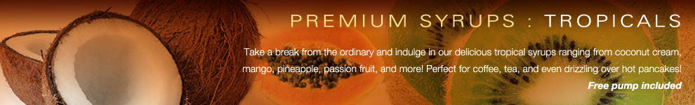 Amoretti Premium Syrups for Coffee, Tea and Beverages : Tropicals