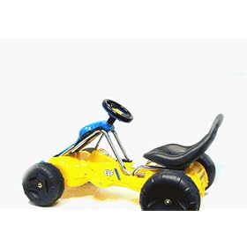 Go-Kart Ride-On Cars Battery-Operated - Yellow