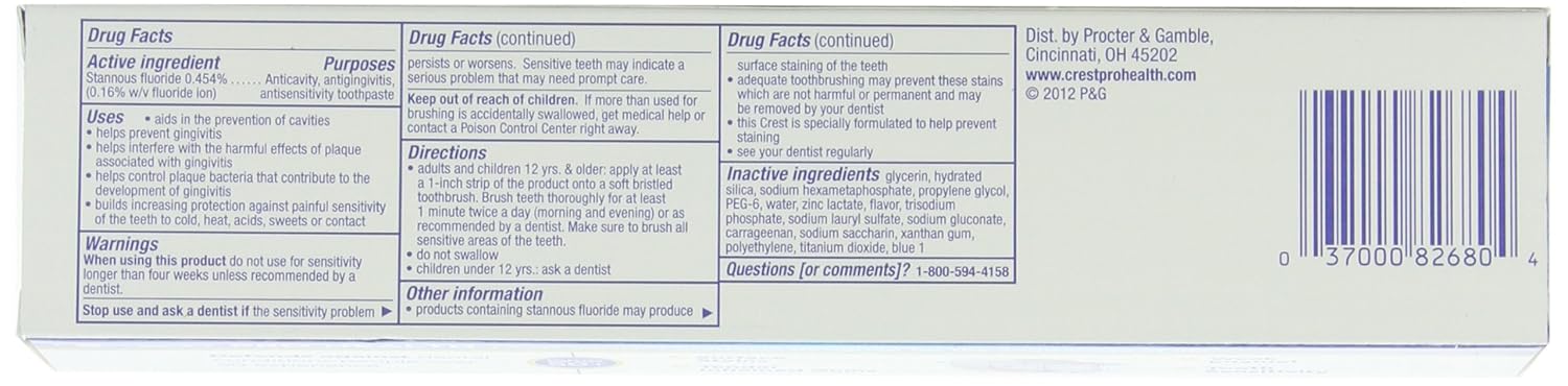 Amazon.com: Crest Pro-Health For Life Smooth Mint Flavor ...