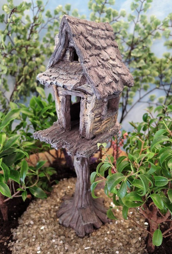 Amazon.com: Miniature Fairy Garden Tree House: Patio, Lawn & Garden