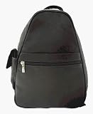 Piel 2017-BLK Black Tri-Shaped Sling Bag