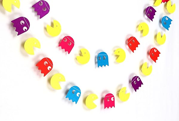 Pacman Ghost Garland Birthday Decorations Party Decorations