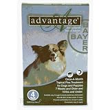 Advantage 4-Month Flea Medication for Dogs 1-10lbs.(Green)