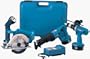 Makita DK1021BL 18 Volt Drill, Circular Saw, Reciprocating Saw, and Flashlight Mega-Combo Kit