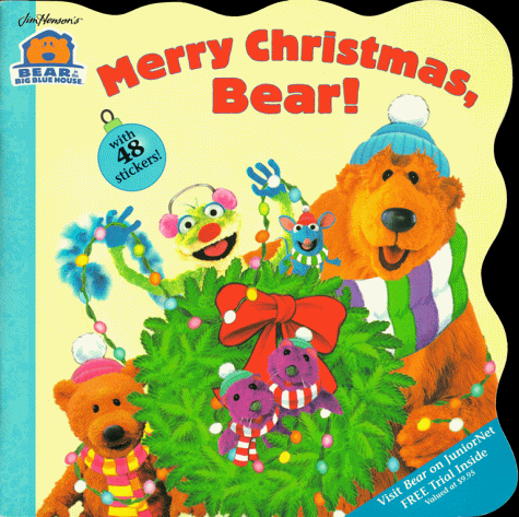 Merry Christmas Bear with Sticker (Bear in the Big Blue House (Paperback Simon & Schuster))