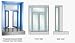 CRL Custom Fabricated Size and Finish Manual Projected Bi-Fold Service Window