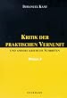 Werke in sechs B�nden Bd 3. Kritik der praktischen Vernunft und andere kritische Schriften