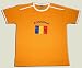 T-Shirt Rumänien, orange-weiß, Größe M, Soccer-T