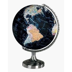 Orion Illuminated Globe- Black Ocean by 