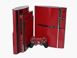 PlayStation 3 Skin (PS3) - NEW - BOLD BURGUNDY system skins faceplate decal mod