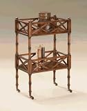 Elegant Decor 1565024 Mobile Server - Plantation Cherry Finish