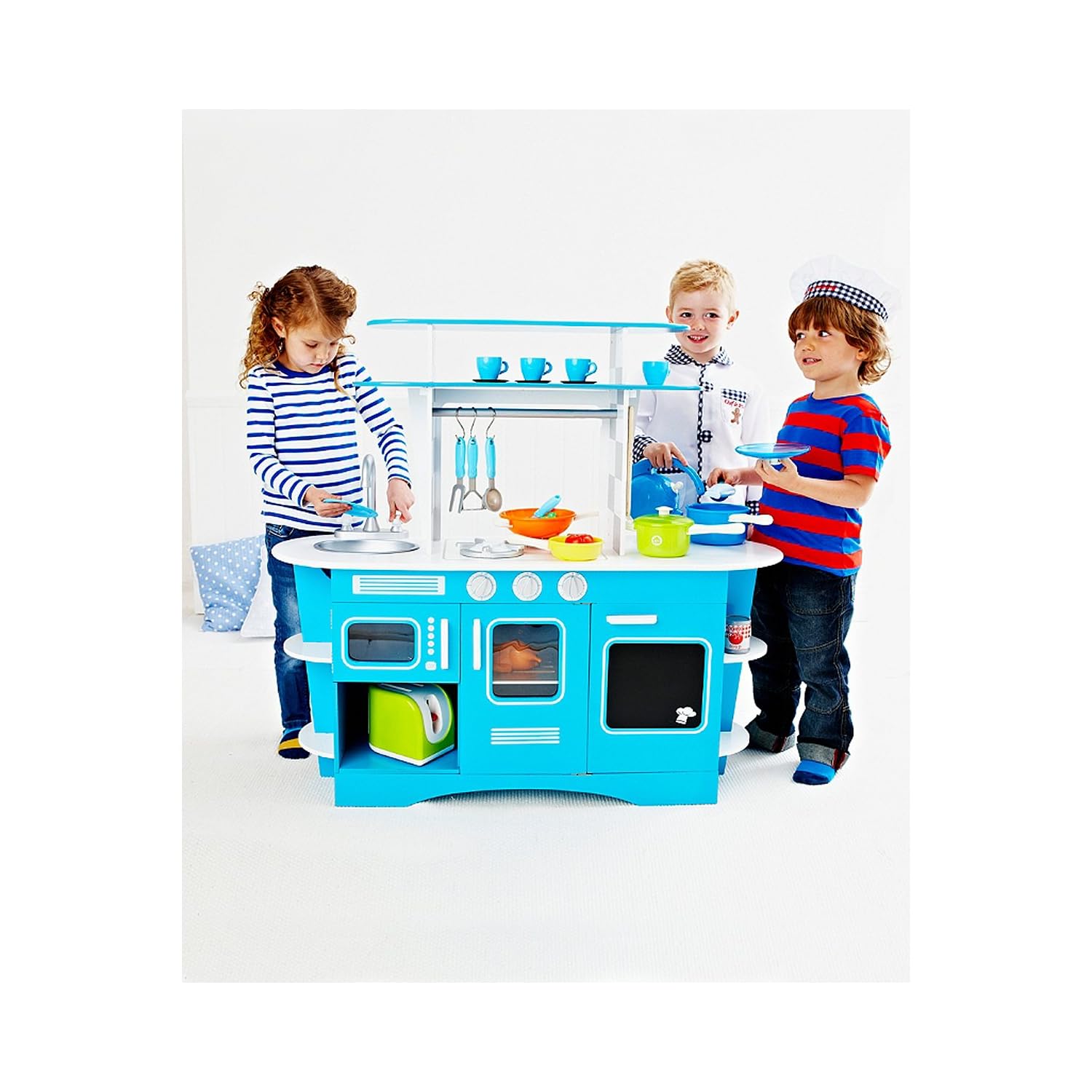 NEW Children's Kids ELC Wooden Play Kitchen Diner Set with Hob