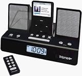 iHome iH26B Portable Travel Alarm Clock for iPod (Black)