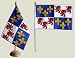 Drapeau de table France Picardie - 15 x 22 cm