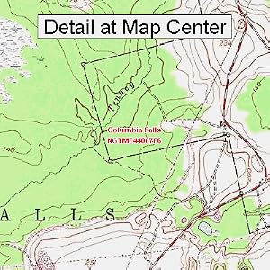 Buy USGS Topographic Quadrangle Map - Columbia Falls, Maine (Folded Waterproof)