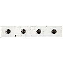 Dixon AMF43 Aluminum Air Fitting, Bar Manifold, 3/8" NPT Female, 8" Length x 1-1/2" Height