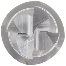 Melin Tool CC Cobalt Steel Square Nose End Mill, General Purpose, TiCN Coated, Single Cut, 4 Flutes, Center Cutting