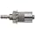 Male Luer Lock to Bulkhead Adapt 1/4-32 Stainless Steel 303 Tube ID 1/8" .145" Barb OD