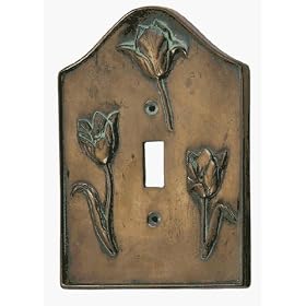 Hen Feathers Tulip Switch Plate 15206HSPB by Hen-Feathers