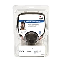 3M Low-Maintenance Full Face Piece Organic Vapor, P95 Respirator Assembly, Medium