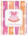Invitation Diecut Baby Clothes - Girl - 48 Count
