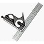 Starrett C33H-6-4R 6-Inch Combination Square with Forged and Hardened Steel Head