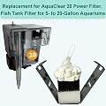 Beaufan 4 Set of Three-Stage Filtration Tank Filter Maintenance Kit, Replacement for AquaClear 20 Power Filter