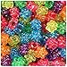 BeadTin Jelly Mix Sparkle 13mm Flower Pony Beads (250pcs)