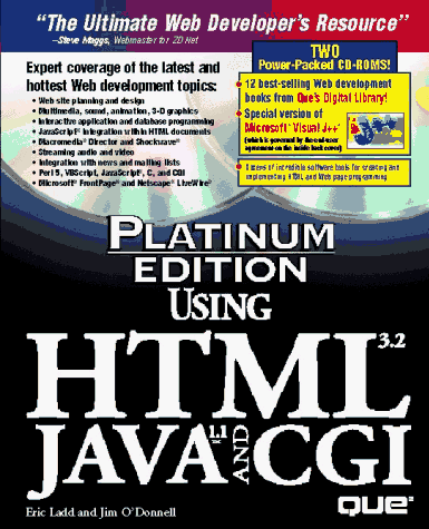 Platinum Edition Using HTML 3.2, Java 1.1, and CGI