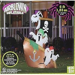 halloween inflatable pirate ship