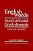 English Words from Latin and Greek Elements