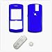 BLUE SNAP-ON COVER HARD CASE PROTECTOR (With Removable Belt Clip) for RIM BLACKBERRY 8100 PEARL,