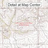USGS Topographic Quadrangle Map - Three Buttes Creek West, Montana (Folded/Waterproof)