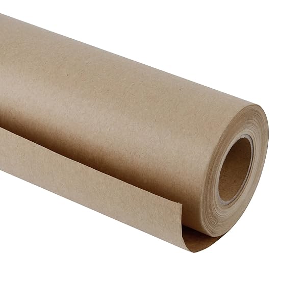 Ruspepa Brown Kraft Paper Roll 48 Inch X 100 Feet Recycled
