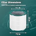 Funmit TP01 HEPA Filter Replacement for Dyson Tower Purifier Pure Cool Link TP01, TP02, TP03, AM11, BP01