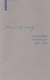 Christa Wolf: Werkausgabe - Werkausgabe in 12 B&auml;nden: Werke, 13 Bde., Bd.3, Erz&auml;hlungen 1960-1980 - Christa Wolf