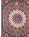 Kayso Star Elephant Tapestry and Beach Sheet Hanging Wall Art, Orange-Blue