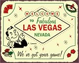 Las Vegas Game Sign, Size 12 w X 15 h
