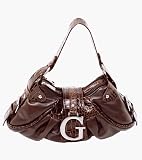 Parinda Carnation Croco Embossed Handbag - Black