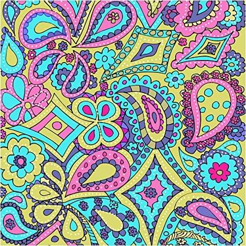 Paisley Pattern #44 Craft Cutter Vinyl Pink Outdoor Vinyl 12"x12" 4 Pieces
