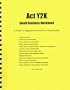 Act Y2K Small Business Workbook (Act Y2K Information Series)