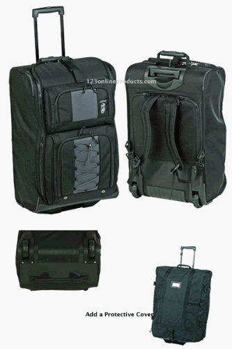Armor Pro Traveler Wheeled Backpack Roller Bag with Protective Bag