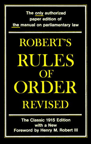 Robert s Rules of Order